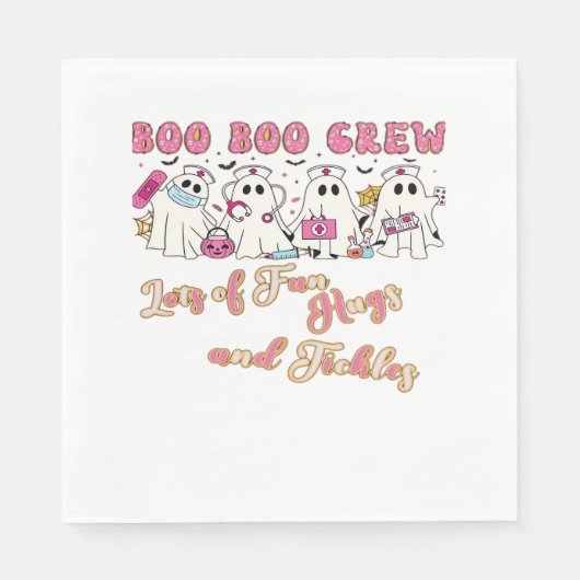 Serviette En Papier Infirmière Paediactric Amusement Halloween Design (Devant)