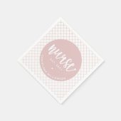 Serviette En Papier Infirmière personnalisée diplômé de la RN Élégant (Coin)