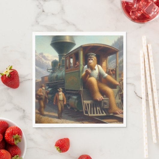 Serviette En Papier Ingénieur de train Bigfoot (En situation)