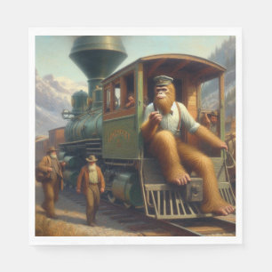 Serviette En Papier Ingénieur de train Bigfoot