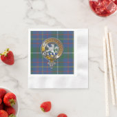 Serviette En Papier Inglis Tartan & Badge (En situation)