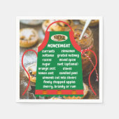 Serviette En Papier Ingrédients à base de mincemeat (Devant)