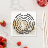 Serviette En Papier Ingrédients à tarte concentré avec garnitures (En situation)