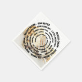 Serviette En Papier Ingrédients à tarte concentré avec garnitures (Coin)