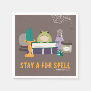 Serviette En Papier Ingrédients sorciers Halloween