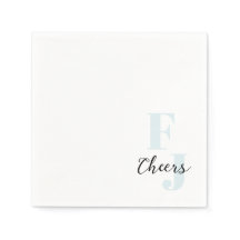 Initiales ・ Classique Gras Moderne Monogramme Bleu