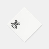 Serviette En Papier Initiales de la Bow Anniversaire de Champagne (Coin)