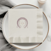 Initiales Monogrammes violets Art Nouveau Décor