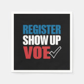 Serviette En Papier Inscrivez-vous Montrer Élection Vote 2024 (Devant)