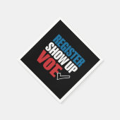 Serviette En Papier Inscrivez-vous Montrer Élection Vote 2024 (Coin)