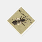 Serviette En Papier Insecte de la faune de l'abeille Queen (Coin)