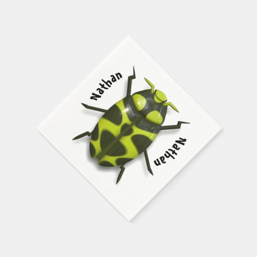 Serviette En Papier insecte insecte insecte insecte vert mignon fête n (Coin)