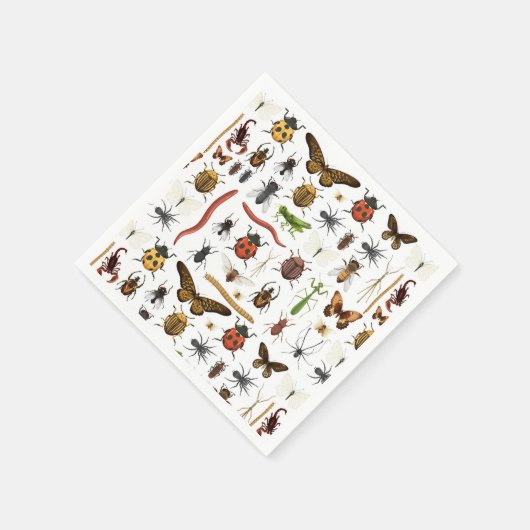 Serviette En Papier Insectes Document de fête d'anniversaire (Coin)