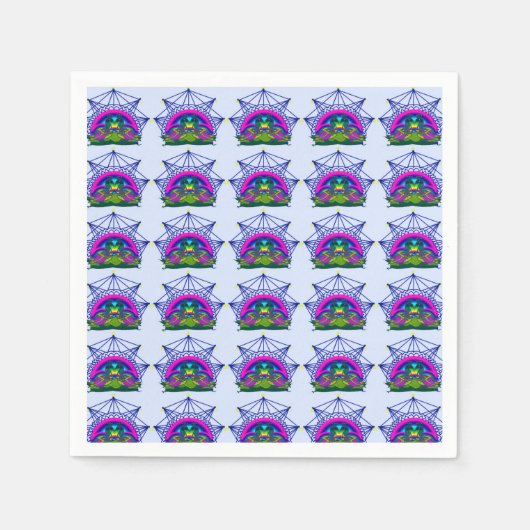 Serviette En Papier Inséparables (Devant)