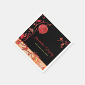 Serviette En Papier Inséparables de jardin en soirée Mariage (Coin)