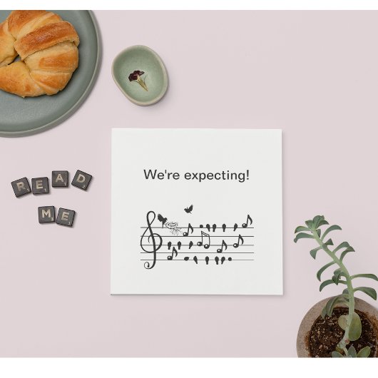 Serviette En Papier inséparables, grossesse, personnalisable