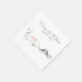 Serviette En Papier Inséparables papier Mariage personnalisé Napkin (Coin)