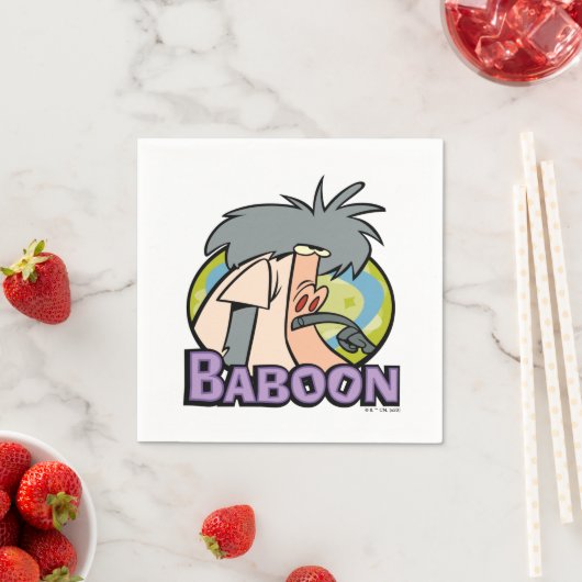 Serviette En Papier Insigne de caractère I.R. Baboon (En situation)