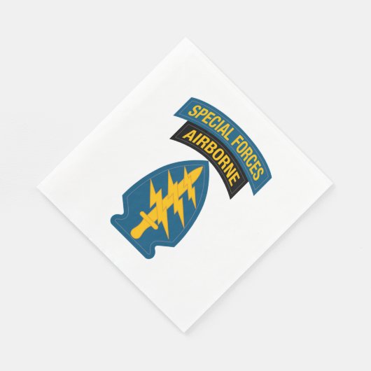 Serviette En Papier Insigne des forces spéciales - Onglet aéroporté (Coin)