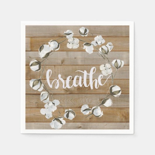 Serviette En Papier Inspiration agricole - Respirer (Devant)