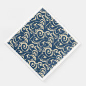 Serviette En Papier Inspiration des motifs persans (Coin)