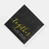 Serviette En Papier Inspirationnel Ensemble Nous Pouvons Faire De Gran (Coin)