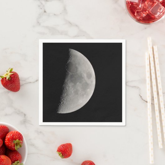 Serviette En Papier Inspiré par la Lune (En situation)