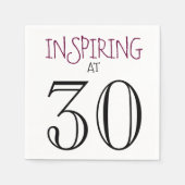 Serviette En Papier Inspirer à 30 fêtes d'anniversaire (Devant)