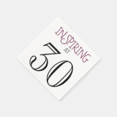 Serviette En Papier Inspirer à 30 fêtes d'anniversaire (Coin)