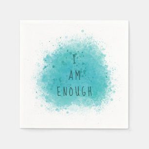 Serviette En Papier Inspirer Je Suis Assez Simple Citation D'Affirmati