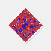 Serviette En Papier Instruments de musique (Coin)