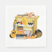 Serviette En Papier Instruments de musique (Devant)