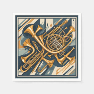 Serviette En Papier Instruments de musique