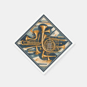 Serviette En Papier Instruments de musique (Coin)