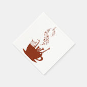 Serviette En Papier Instruments De Musique Et Notes Papier (Coin)