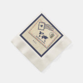 Serviette En Papier International Adventure Rustique Destination Maria (Coin)