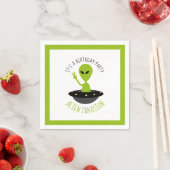 Serviette En Papier Invasion Alien, Anniversaire (En situation)