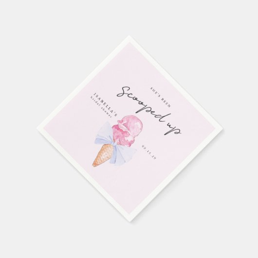 Serviette En Papier Invitation à la douche nuptiale (Coin)