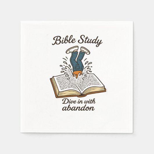 Serviette En Papier Invitation à l'étude biblique (Devant)