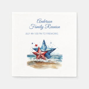Serviette En Papier Invitation à une réunion de famille