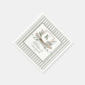 Serviette En Papier Invitation Baby shower de poisson (Coin)