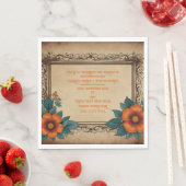 Serviette En Papier Invitation carte postale (En situation)