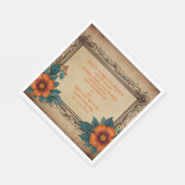 Serviette En Papier Invitation carte postale (Coin)
