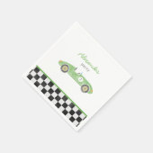 Serviette En Papier Invitation d'anniversaire de voiture de course ver (Coin)