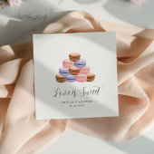 Serviette En Papier Invitation de douche de mariage Love Is Sweet