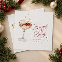 Invitation de douche de mariée d'hiver Brunch et B