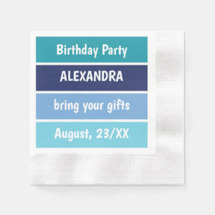 Serviette En Papier Invitation de fête amusante