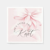 Serviette En Papier Invitation de Fête de Fiançailles Chic (Devant)