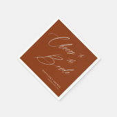 Serviette En Papier Invitation de Fête de Fiançailles de Style Bohème  (Coin)