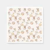 Serviette En Papier Invitation de l'Anniversaire de enfant de cookies  (Devant)